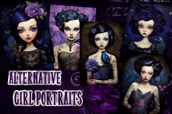 Download Alternative Rock Gothic Girl Portraits - Girl Collection