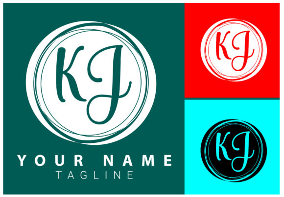 Download KJ Initial Letter Signature Logo Design - Signature Collection