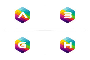 Download Abgh Hexagon Mosaic Logo - Mosaic logo Collection