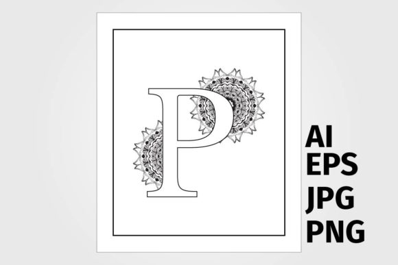 Download Letter with Mandala Design - Premium Resources