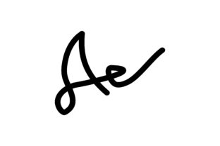 Download A Letter Signature Logo - Signature Collection