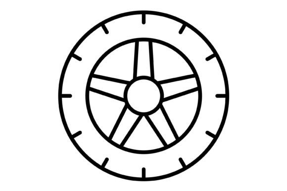 Download Tyre Outline Icon - Tyre Collection