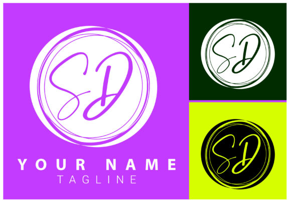 Download SD Initial Letter Signature Logo Design - Signature Collection
