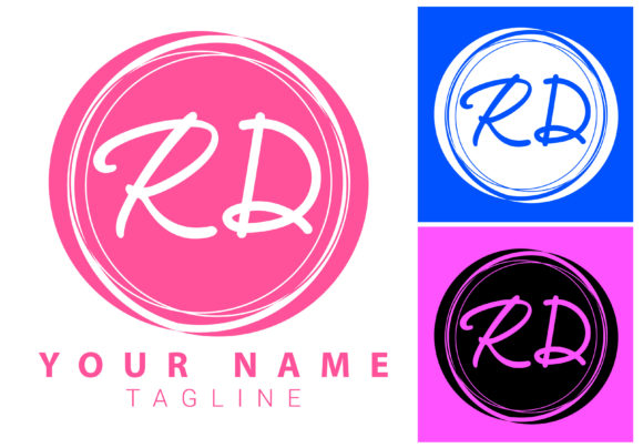 Download RD Initial Letter Signature Logo Design - Signature Collection