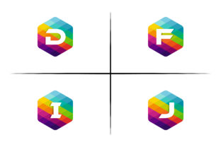 Download Dfij Hexagon Mosaic Logo - Mosaic logo Collection